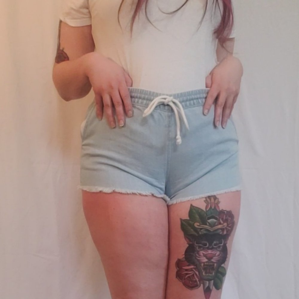 Light Wash Shorts Aerie Size Large